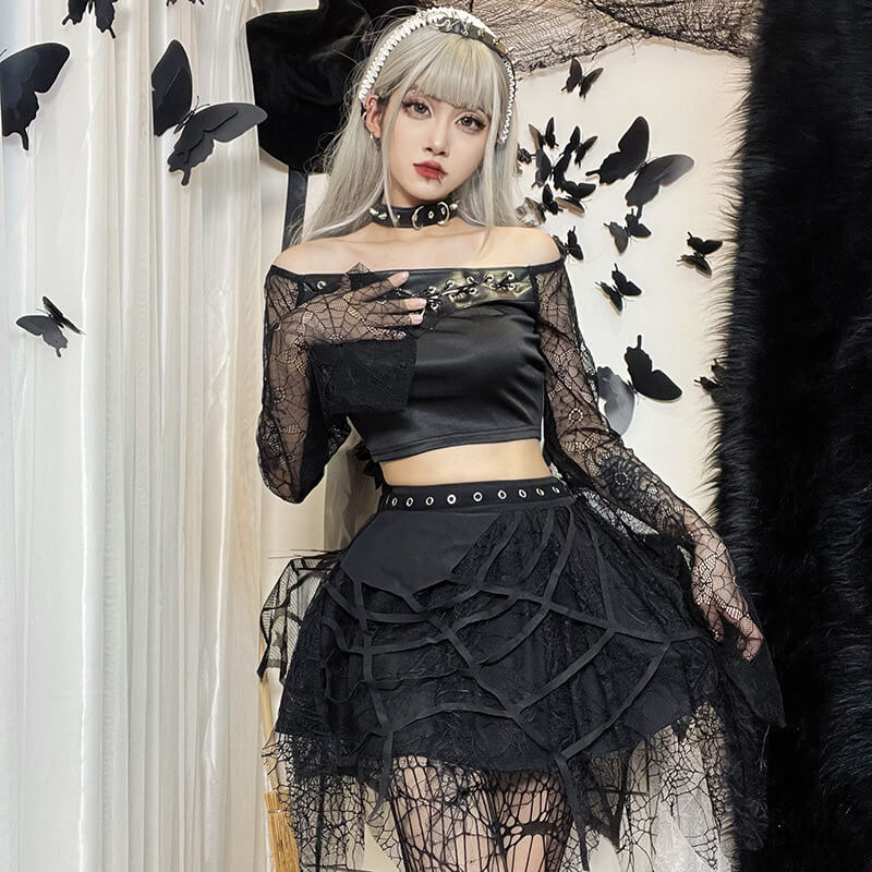 cutiekill-goth-punk-spider-web-tassels-skirt-ah0080_4